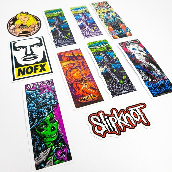 90s/2000s/Y2K Alt/Rock Pop Punk Music Bands (10) Sticker Lot Slipknot 311 Blink - Picture 11 of 14